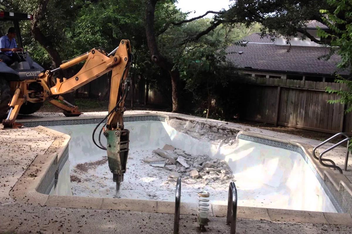 Pool Demolition in Concord