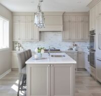 Taupe Cabinets for Kitchen